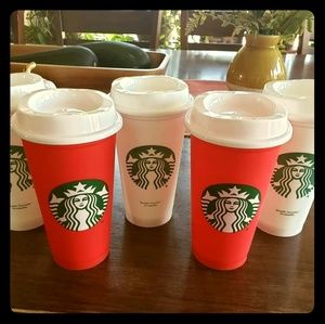 Starbucks Plastic togo Cups with lids